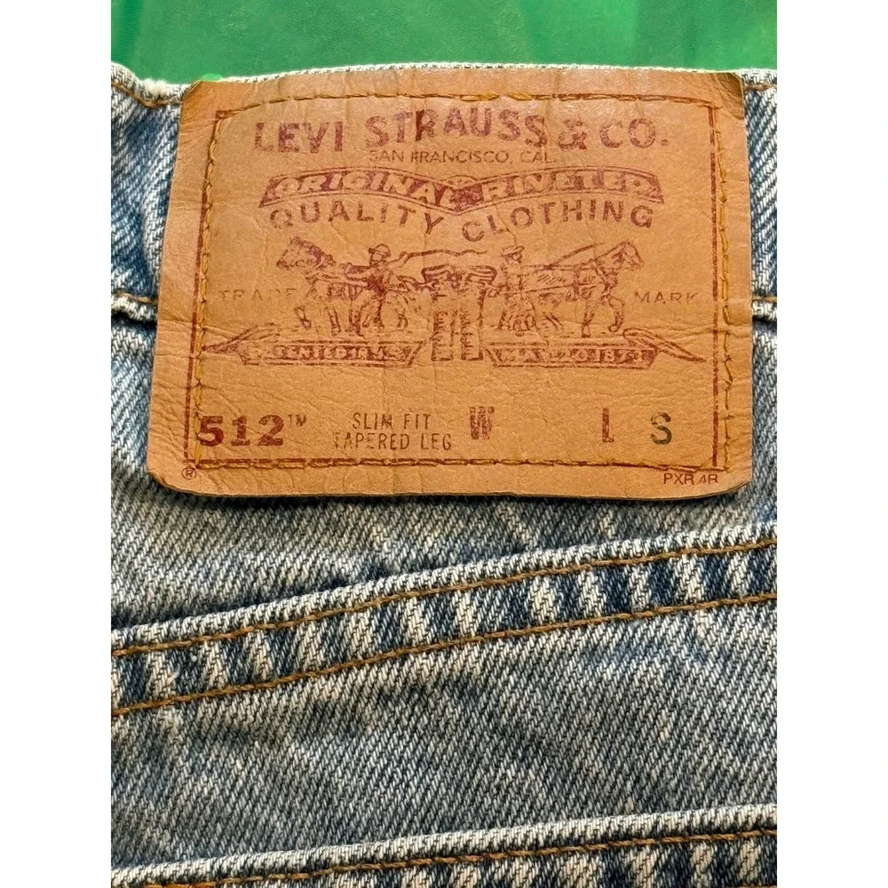 Vintage Levis 512 Jeans Womens‎ 13 SHT Light Wash Denim Slim Tapered USA 90's